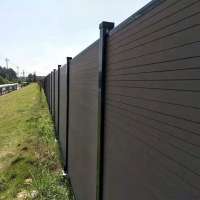 Easy install WPC fence for outside,wood plastic composite fence,outdoor privacy fence