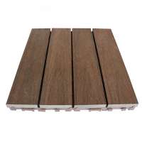 MexyTech simple installation WPC decking suportect composite deck tiles for balcony and garden