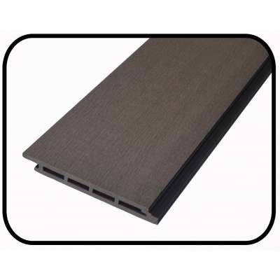 Decorative wood plastic composite exterior wall panel