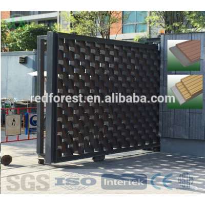 decorative compsite plastic wpc garden fencing