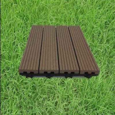 WPC wood plastic composite Solid DIY Decking Tiles 300*300mm for  home decoration